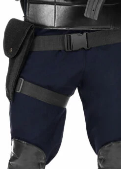 SWAT Police Black Tactical Leg Holster With Belt -PartyPersona Store 00050rs 01