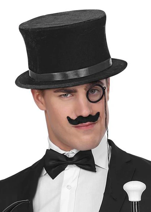 Adult Size Magician Victorian Collapsible Top Hat 4 Adult Size Magician Victorian Collapsible Top Hat - Image 2