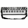 1980s Rock Star Zebra Print Inflatable Keyboard 2 1980s Rock Star Zebra Print Inflatable Keyboard -PartyPersona Store 01456rs new