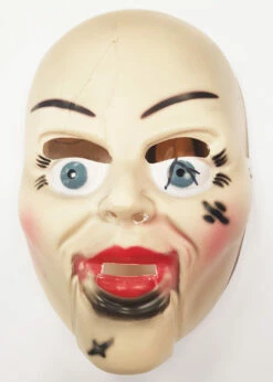 Annabelle Style Creepy Doll Plastic Face Mask