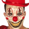 Halloween Scary Clown Plastic Face Mask 1 Halloween Scary Clown Plastic Face Mask -PartyPersona Store 02266rs