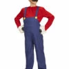 Teen Size Super Mario Style Plumber Costume -PartyPersona Store 08709 rs