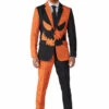 Mens Pumpkin Costume Jack-O Pinstripe Suitmeister Suit 1 Mens Pumpkin Costume Jack-O Pinstripe Suitmeister Suit -PartyPersona Store 1025 jack o pinstripe rs
