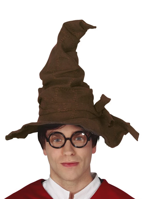 Adult Size Suede Look Brown Wizard Hat 3 Adult Size Suede Look Brown Wizard Hat