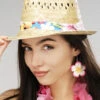 Adult Size Hawaiian Beach Boys Straw Hat -PartyPersona Store 14231 straw hawaiian hat