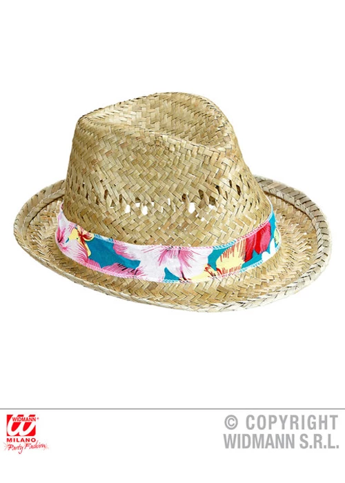 Adult Size Hawaiian Beach Boys Straw Hat 5 Adult Size Hawaiian Beach Boys Straw Hat - Image 3