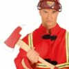Large Fireman Plastic Prop Fire Axe -PartyPersona Store 17617 fire axe