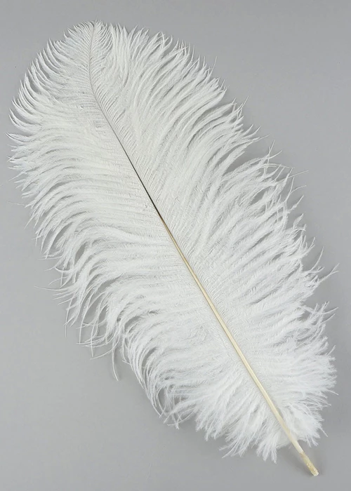 White Ostrich Plume Feather 30cm 3 White Ostrich Plume Feather 30cm