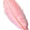 Pink Ostrich Plume Feather 30cm -PartyPersona Store 17649 pale pink ostrich feather