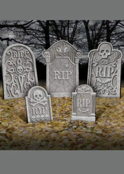 Halloween Assorted Prop Tombstone Decorating Set