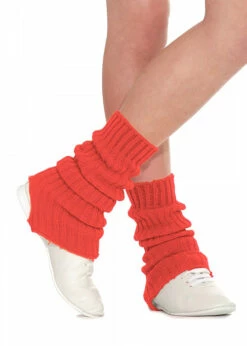 Kids Size 80s Red Leg Warmers