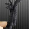 Ladies 1920s Flapper Long Black Velvet Gloves 2 Ladies 1920s Flapper Long Black Velvet Gloves -PartyPersona Store 20s flapper long black velvet gloves