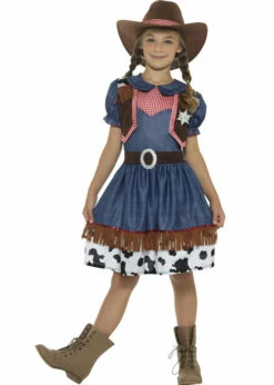Kids Size Western Texan Cowgirl Costume