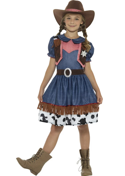 Kids Size Western Texan Cowgirl Costume 3 Kids Size Western Texan Cowgirl Costume