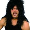 80s Alice Cooper Style Black Hard Rocker Wig -PartyPersona Store 22041rs
