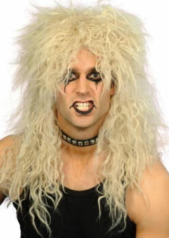 80s Fancy Dress Blonde Hard Rocker Wig