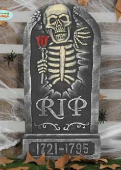 Halloween Party Prop Skeleton RIP Tombstone