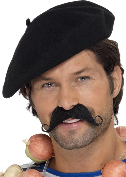 Black 40s French Resistance Style Beret Hat 3 Black 40s French Resistance Style Beret Hat