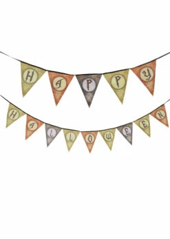 Happy Halloween Fabric Bunting Garland Party Banner