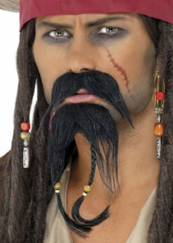 Caribbean Pirate Captain Fake Beard Set