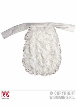 Mens Long White Lace Jabot Neck Ruff -PartyPersona Store 3281J white lace jabot 2 01