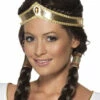 Womens Gold Medieval Princess Headpiece -PartyPersona Store 33409 gold headband