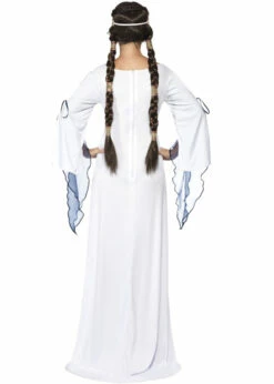 Maid Marion Style White Medieval Maid Costume 7 Maid Marion Style White Medieval Maid Costume -PartyPersona Store 33409rs 02