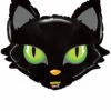 Inflated Halloween Large Black Cat Shape Helium Balloon -PartyPersona Store 35061we rs