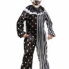 Kids Halloween Black And White Killer Clown Costume 1 Kids Halloween Black And White Killer Clown Costume -PartyPersona Store 3601Mrs