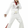 Kids Deluxe 50s White Elvis Costume -PartyPersona Store 36104rs