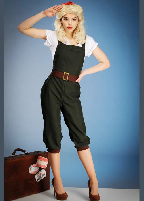 Womens 1940s Home Front Land Girl Costume 5 Womens 1940s Home Front Land Girl Costume - Image 3