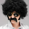Mens 1970s Mega Huge Black Afro Wig 1 Mens 1970s Mega Huge Black Afro Wig -PartyPersona Store 42034 black 1970s afro wig