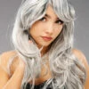 Womens Halloween Long Grey Zombie Bride Wig -PartyPersona Store 44256 long grey wig