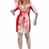 Halloween Plus Size Curves Zombie Nurse Costume -PartyPersona Store 44340rs