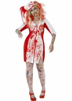 Halloween Plus Size Curves Zombie Nurse Costume