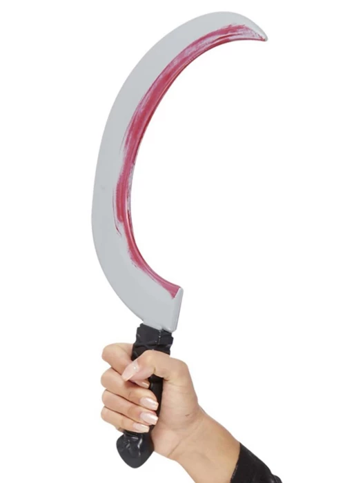Halloween Plastic Sickle Prop Scarecrow Weapon 3 Halloween Plastic Sickle Prop Scarecrow Weapon