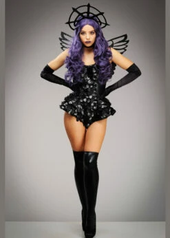 Womens Halloween Gothic Dark Angel Costume