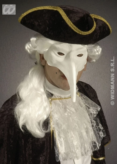 Halloween White Plague Doctor Style Mask 3 Halloween White Plague Doctor Style Mask