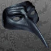 Halloween Black Plague Doctor Style Mask -PartyPersona Store 46873rs
