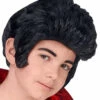 Childrens Size Black Elvis Style Rock N Roll Wig -PartyPersona Store 46928 rs