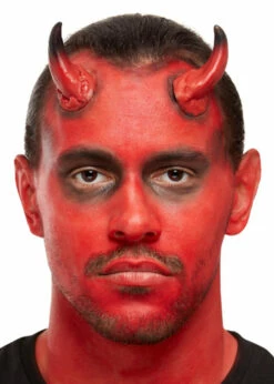 Halloween Stick On Red Demon Horns Devil Make-Up Kit -PartyPersona Store 50914 rs 03
