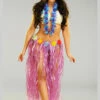 Womens Long Purple Hawaiian Grass Skirt With Flowers -PartyPersona Store 52396 long purple hawaiian grass skirt