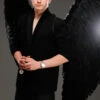 Mens Extra Large Black Feather Gothic Angel Wings 1 Mens Extra Large Black Feather Gothic Angel Wings -PartyPersona Store 52817 mens xl black feather wings