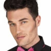 Victorian Mens Fancy Dress Pink Bow Tie -PartyPersona Store 52920pnkrs