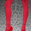 Womens Red Stockings With Red Bows -PartyPersona Store 6255REDrs 1