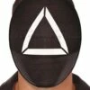 Squid Game Style Black Triangle Guard Face Mask -PartyPersona Store 64001 triangle squid game mask