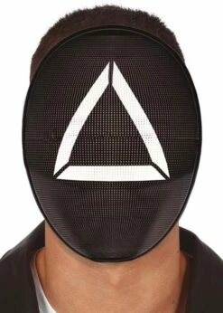 Squid Game Style Black Triangle Guard Face Mask