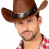 Mens Deluxe Brown Suede Look Dallas Cowboy Hat 1 Mens Deluxe Brown Suede Look Dallas Cowboy Hat -PartyPersona Store 68565 mens deluxe brown cowboy hat