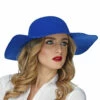 Womens Blue 1970s Floppy Hippy Hat -PartyPersona Store 68582 blue 60s hippy hat