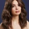 Womens Deluxe Fever Wavy Brown Ashley Wig 1 Womens Deluxe Fever Wavy Brown Ashley Wig -PartyPersona Store 72078 rs